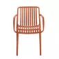 King Home STRIPS ARM Kerti Szék Karfával Narancs