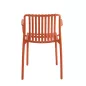 King Home STRIPS ARM Kerti Szék Karfával Narancs