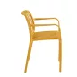 King Home STRIPS ARM Szék Műanyag Sárga Karfás