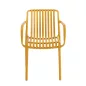 King Home STRIPS ARM Szék Műanyag Sárga Karfás