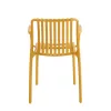 King Home STRIPS ARM Szék Műanyag Sárga Karfás