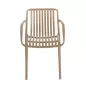 King Home STRIPS ARM szék karfával bézs műanyag