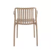 King Home STRIPS ARM szék karfával bézs műanyag