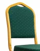 King Home HEKATE bankettszék zöld mintás kárpittal arany kerettel