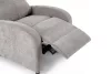 King Home Relax Premium Kihúzható Pihenőfotel Világosszürke
