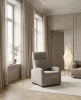 King Home Relax Premium Kihúzható Pihenőfotel Világosszürke