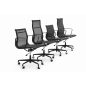 King Home Aeron Prestige Plus Valódi Bőr Irodai Szék Fekete