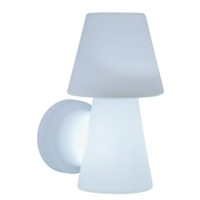   New Garden Lola 35 Kültéri Polietilén Fali Lámpa Fehér IP44