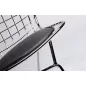 King Home Net Soft Króm Szék Fém Fekete Párnával