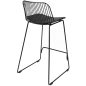 King Home Miles Ipari Bárszék Fekete Acél