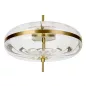 King Home Chaplin 360 LED Függőlámpa Üveg Réz