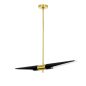 King Home Apollo Függőlámpa Fekete Szálcsiszolt Arany