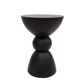 MaMaison TADAO 35 Kisasztal MDF Fekete Szoborszerű Dizájn