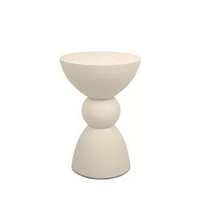 MaMaison Tadao Geometrikus Kisasztal Bézs MDF