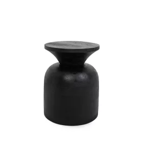 MaMaison Bisato Mangófa Kisasztal Fekete Váza-forma