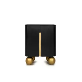 MaMaison Organic Short Mangófa Komód Fekete-Arany