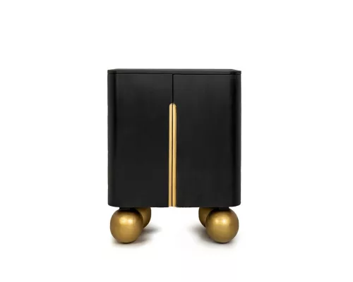 MaMaison Organic Short Mangófa Komód Fekete-Arany