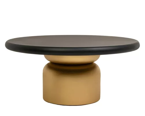 MaMaison Leonardo Dohányzóasztal Mangófa Fekete-Arany