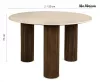 MaMaison Ragno Étkezőasztal Márvány-Mangófa Bézs-Barna
