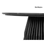   MaMaison Levante Fekete Márvány Étkezőasztal Bordázott Lábbal