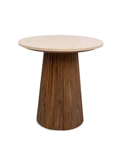 MaMaison Argentina Márvány Dohányzóasztal Mangófa Bézs