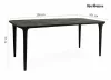 MaMaison Laminar 200 Étkezőasztal Mangófa Fekete