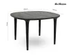 MaMaison Laminar 120 Étkezőasztal Mangófa Fekete