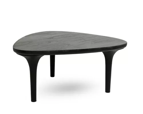 MaMaison Laminar Mangófa Dohányzóasztal Fekete