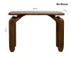 MaMaison Orizon Mangófa Konzolasztal Barna Íves Lábakkal