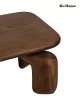 MaMaison Orizon Mangófa Dohányzóasztal Barna Geometrikus