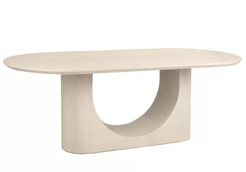 MaMaison Icaro Mangófa Étkezőasztal Bézs Íves Dizájn