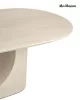 MaMaison Icaro Mangófa Étkezőasztal Bézs Íves Dizájn
