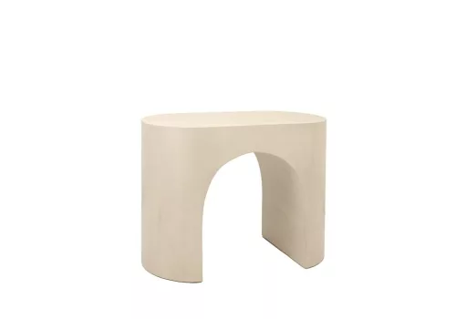 MaMaison Icaro Mangófa Kisasztal Bézs Ívelt Dizájn