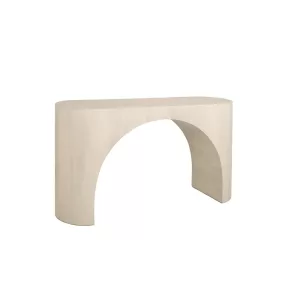 MaMaison Icaro Mangófa Konzolasztal Bézs Íves