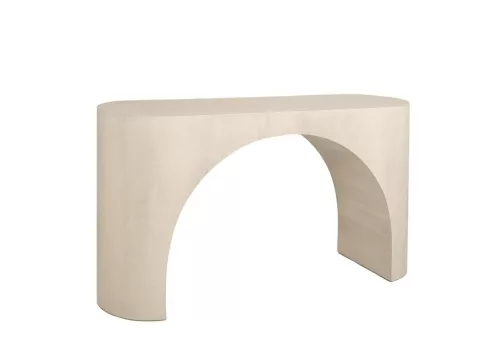 MaMaison Icaro Mangófa Konzolasztal Bézs Íves