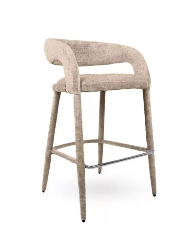 MaMaison IRIS Bárszék Bézs Kényelmes Chenille Szövettel