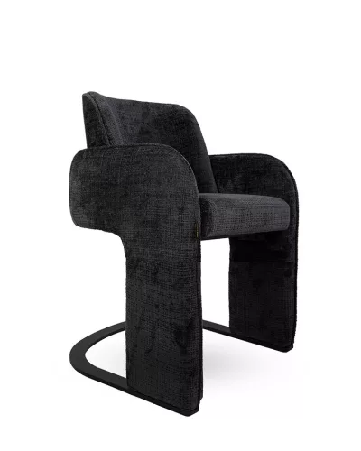 MaMaison BORA Modern Szövetborítású Szék Fekete