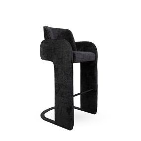 MaMaison BORA Modern Bárszék Fekete Kárpittal