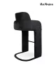 MaMaison BORA Modern Bárszék Fekete Kárpittal