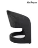 MaMaison Shelly Modern Kárpitozott Fotel Fekete