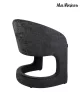 MaMaison Shelly Modern Kárpitozott Fotel Fekete