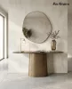 MaMaison Orfeo Konzolasztal Fém Arany-Fekete Kontrasztos Design