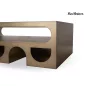   MaMaison Vector 130 Dohányzóasztal Fém Brushed Arany Geometrikus Design