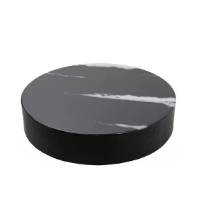   MaMaison LAGO 100 dohányzóasztal gyanta márvány mintás fekete