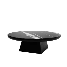   MaMaison Dover 100 dohányzóasztal gyanta márvány mintázatú fekete