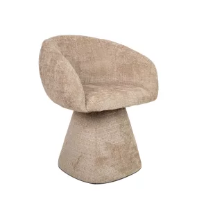 MaMaison Pedra Forgó Fotel Bézs Davis Szövettel