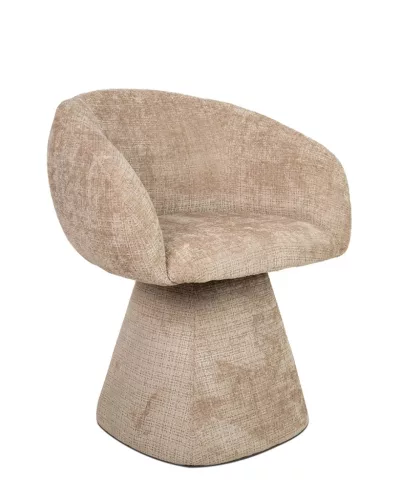 MaMaison Pedra Forgó Fotel Bézs Davis Szövettel