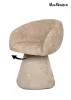 MaMaison Pedra Forgó Fotel Bézs Davis Szövettel