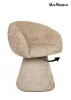 MaMaison Pedra Forgó Fotel Bézs Davis Szövettel
