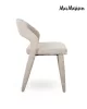 MaMaison KOS Étkezőszék Készlet Szenilszövet Bézs Elegáns Design (6 db)